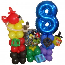 Оформлення кулями Енгрі Бердс